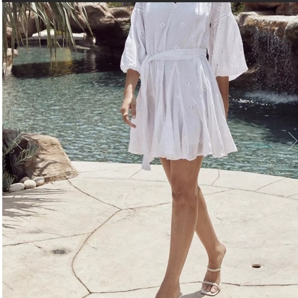 VELVET, GRACIE EYELET DRESS - Picture 3 of 7